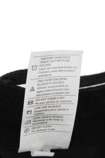 Vince Womens Cargo Pants Black Cotton Button Size 8