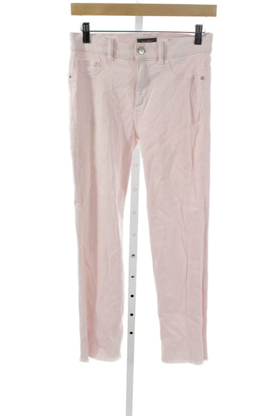 DL1961 Women Straight Pink Cotton Jeans Size 27