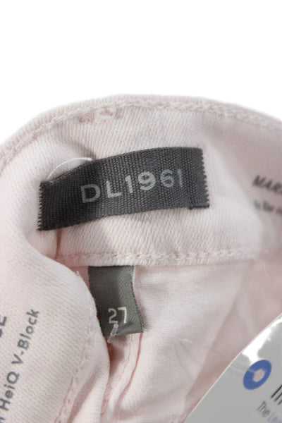 DL1961 Women Straight Pink Cotton Jeans Size 27