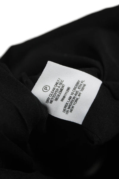 Derek Lam 10 Crosby Women Fit & Flare Black Check V-Neck Sleeveless Dress Size 8