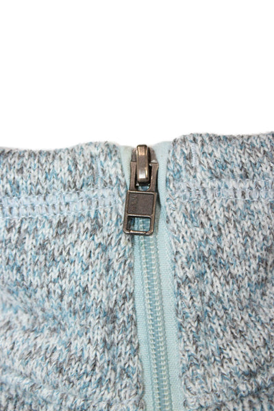 Patagonia Women Pullover Sweatshirt Zip Mock Neck Blue Long Sleeve Size M