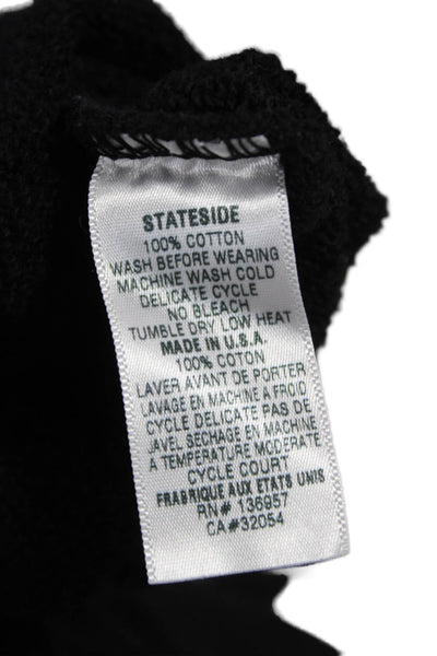 Lingua Franca Unisex Black Crew Neck Pullover Sweatshirt Long Sleeve Size M