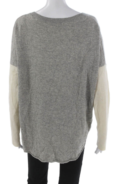 Vince Womens Pullover Wool Long Sleeve Round Neck Gray Size M