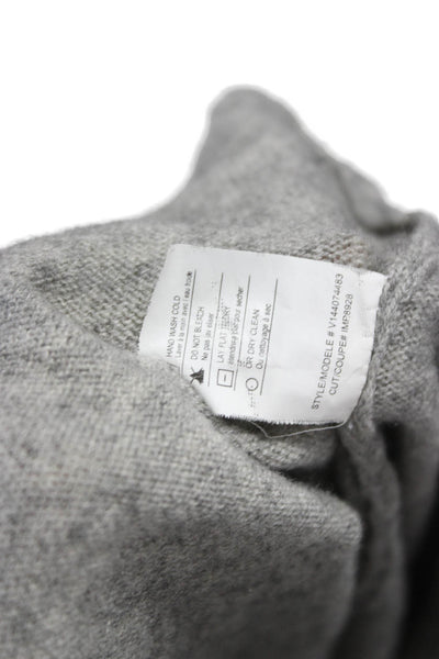 Vince Womens Pullover Wool Long Sleeve Round Neck Gray Size M