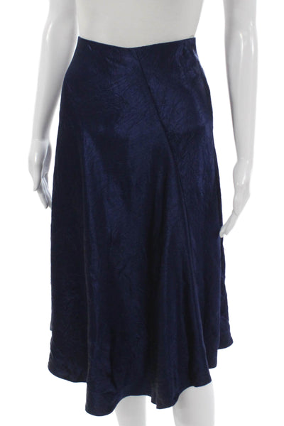 Vince Womens A-Line Skirt Blue Acetate Knee Length Size M