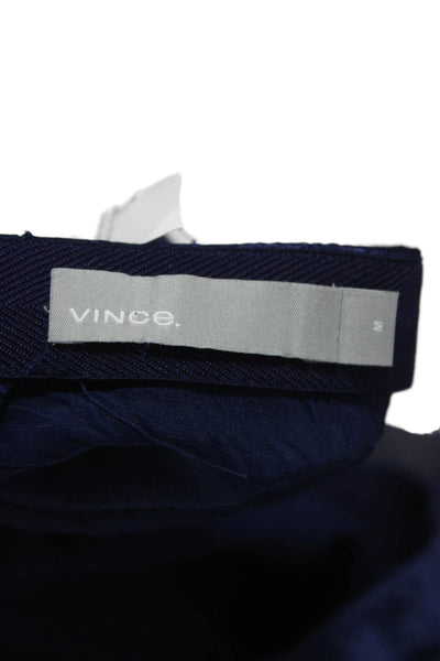 Vince Womens A-Line Skirt Blue Acetate Knee Length Size M