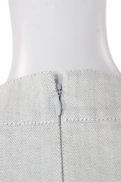 Derek Lam 10 Crosby Women Fit & Flare Dress Gray V Neck Sleeveless Size 8