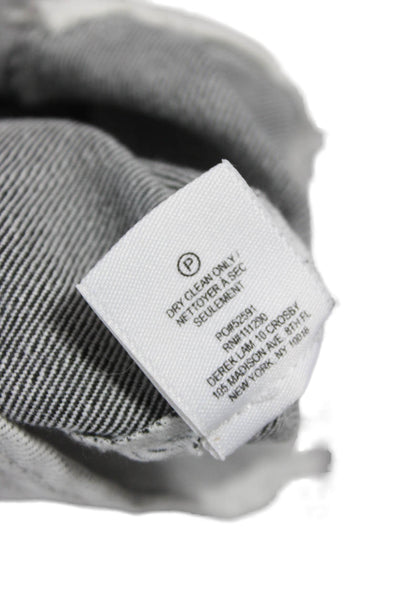 Derek Lam 10 Crosby Women Fit & Flare Dress Gray V Neck Sleeveless Size 8