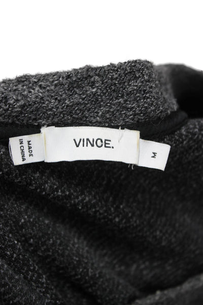 Vince Women Pullover Crew Neck Gray Long Sleeve Size M
