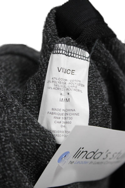 Vince Women Pullover Crew Neck Gray Long Sleeve Size M
