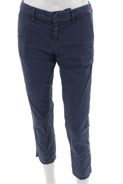 Nili Lotan Women Chino Pants Blue Cotton Size 4