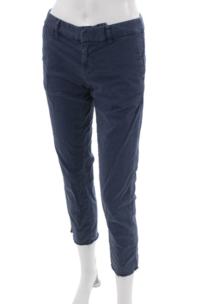 Nili Lotan Women Chino Pants Blue Cotton Size 4