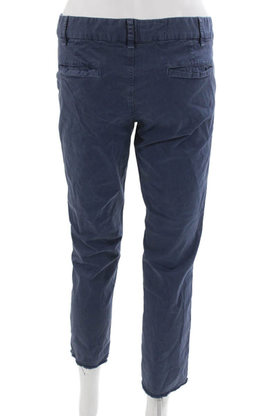 Nili Lotan Women Chino Pants Blue Cotton Size 4