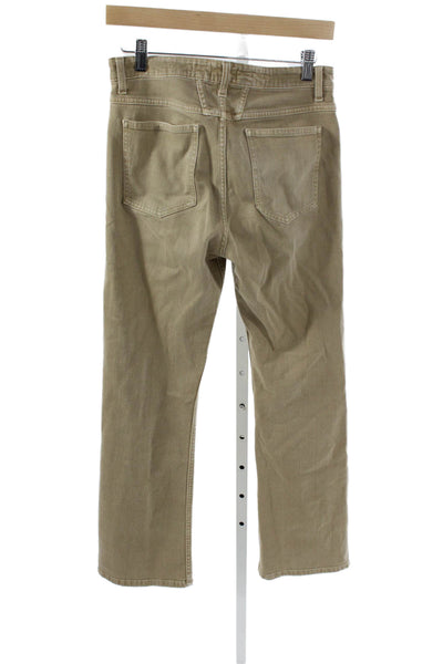 Closed Mens Straight Jeans Beige Cotton High Rise Button Fly Size 28