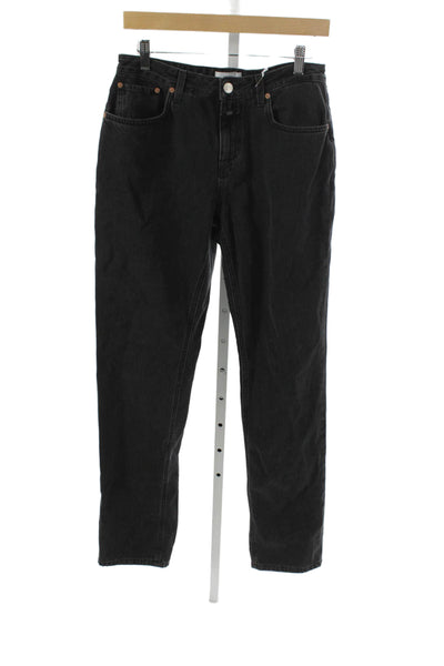 Closed Womens Black Straight Jeans 100% Cotton Size 28