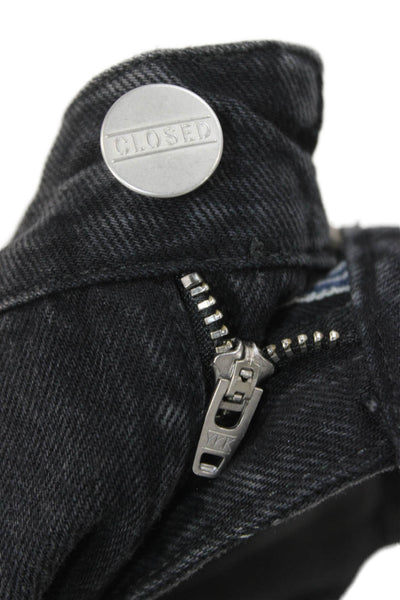 Closed Womens Black Straight Jeans 100% Cotton Size 28