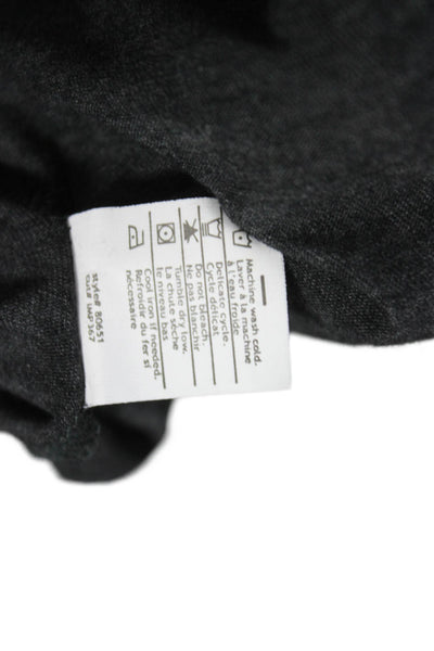 Vince Womens Cotton Turtleneck Long Sleeve Basic T-Shirt Gray Size M