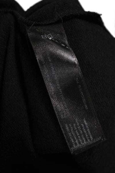 Eileen Fisher Women Black Tencel Mockneck Tunic T-Shirt Long Sleeve Size M