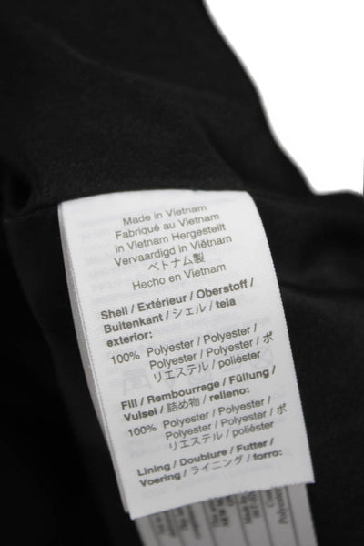 J Crew Womens Quilted Vest Black Polyester Zip Size S