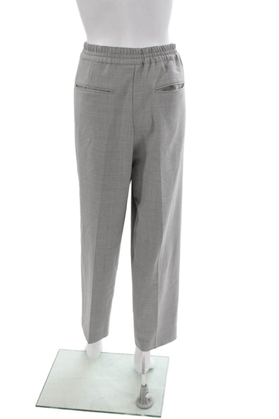 Club Monaco Women Ankle Pants Gray Polyester Drawstring Size 8