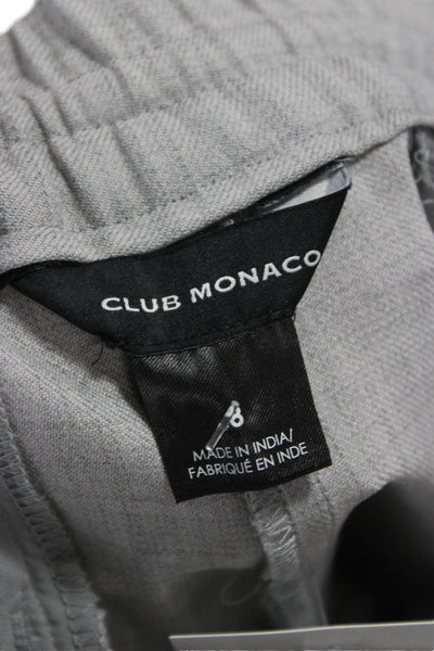 Club Monaco Women Ankle Pants Gray Polyester Drawstring Size 8