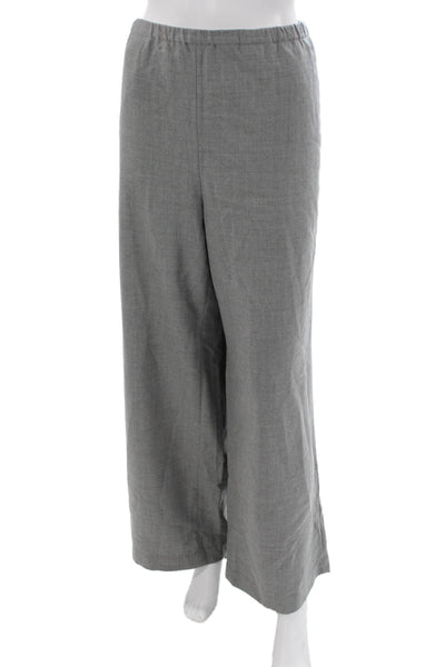 Banana Republic Womens Dress Pants Gray Wool Pull On Size L