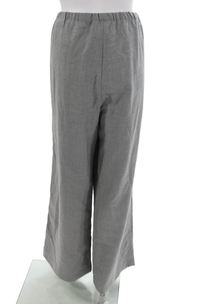 Banana Republic Womens Dress Pants Gray Wool Pull On Size L
