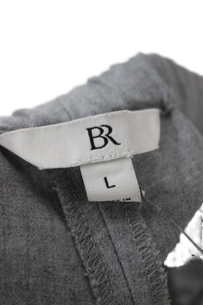 Banana Republic Womens Dress Pants Gray Wool Pull On Size L