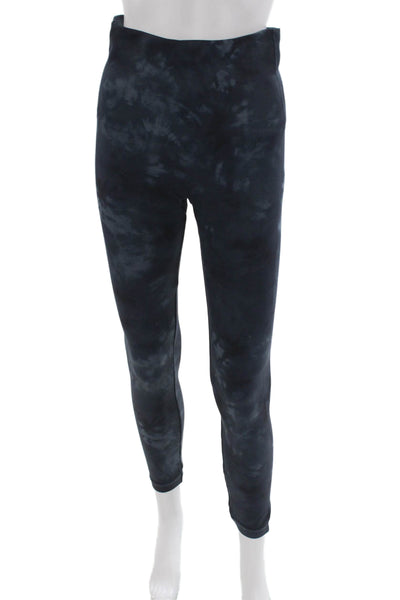 Spanx Women Ankle Leggings Tie Dye Blue Nylon Size XL