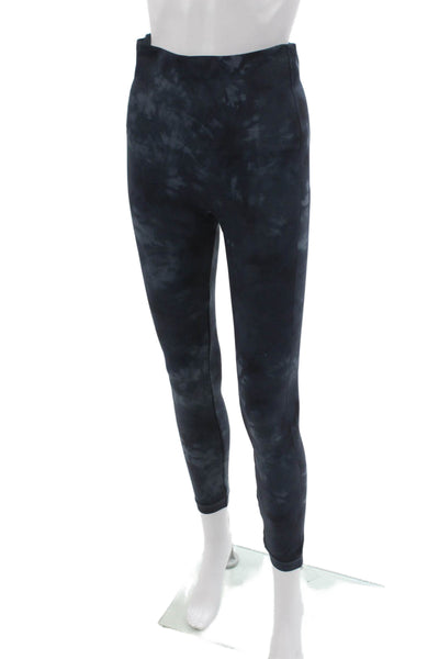 Spanx Women Ankle Leggings Tie Dye Blue Nylon Size XL