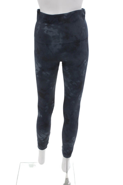 Spanx Women Ankle Leggings Tie Dye Blue Nylon Size XL