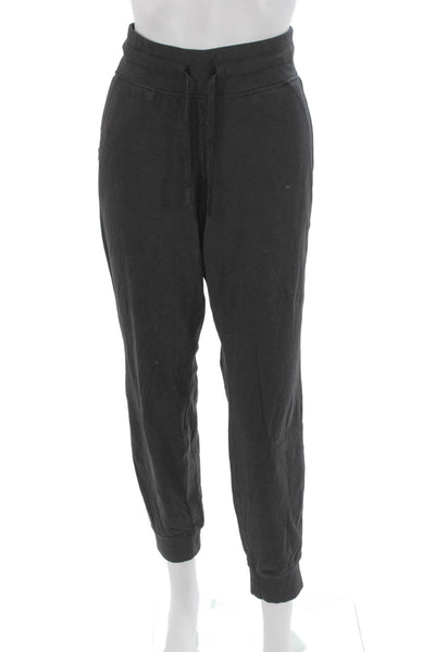 Lululemon Women Gray Nylon Jogger Pants Drawstring Size 10