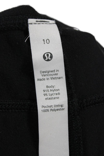 Lululemon Women Gray Nylon Jogger Pants Drawstring Size 10