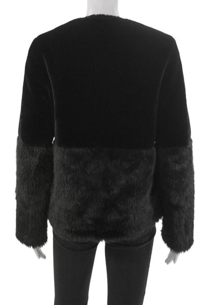 Current Air Womens Basic Jacket Black Polyester Long Sleeve Size S