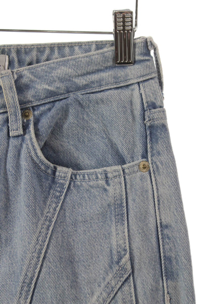 Zara Women Mom Jeans Blue High Rise Cotton Size 2
