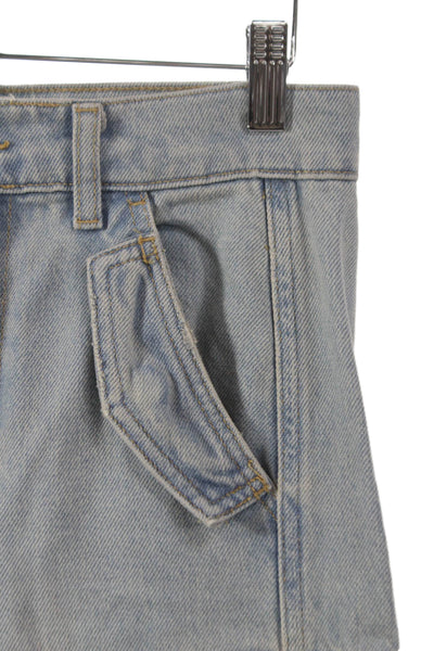 Zara Women Straight Blue High Rise Cotton Jeans Size 0