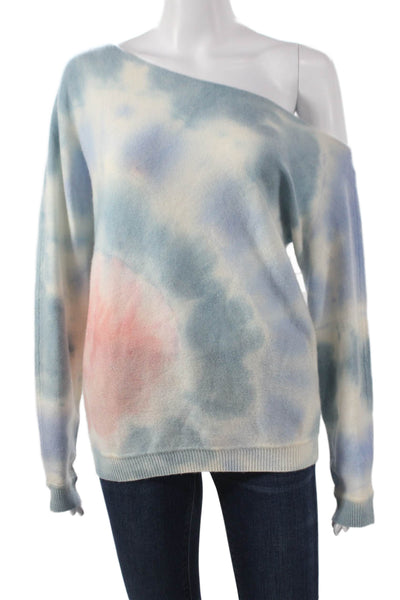 Minnie Rose Women Cashmere Pullover Boatneck Geometric Long Sleeve Size XS