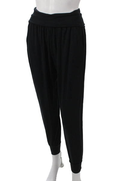 Athleta Womens Jogger Pants Black Modal Pull On Inseam 28 Size XS