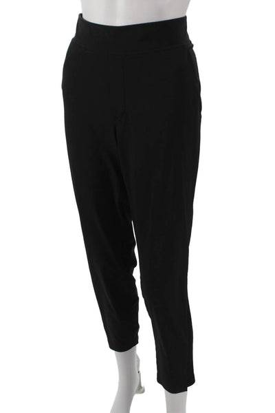 Athleta Women Ankle Pants Black Polyester Pull On Size 6