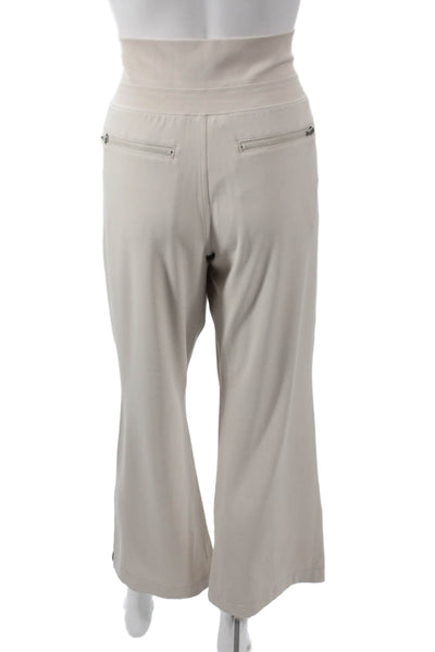 Athleta Women Sweatpants Beige Nylon Pull On Size S