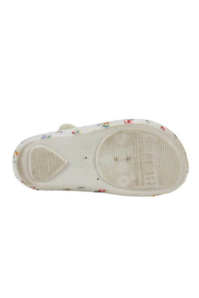 Vivienne Westwood Anglomania x Melissa Girls Floral Rubber Ballet Flats White 7