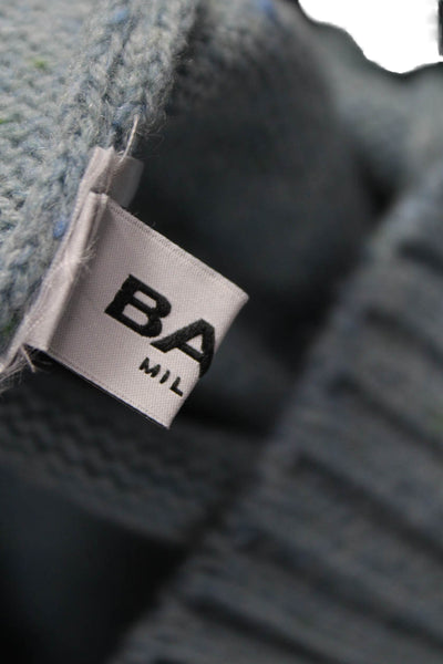 Base Womens Pullover Sweater Turtleneck Wool Blue Long Sleeve Size 42