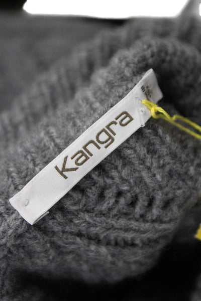 Kangra Women Pullover Sweater Turtleneck Wool Gray Long Sleeve Size 40