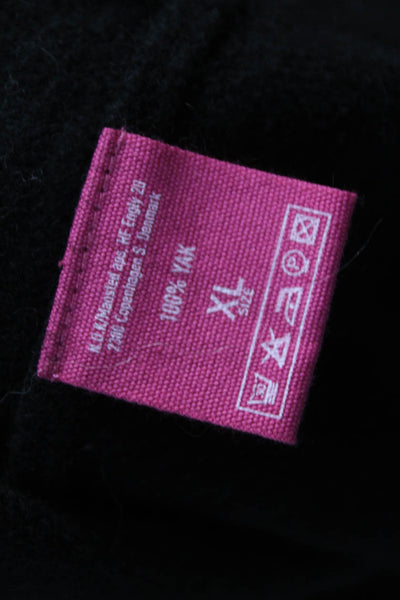 NOK Nature of Knitwear Womens Yak Cowl Pullover Black Size XL