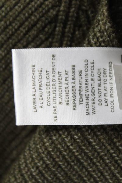 Renuar Womens Green V-Neck Pullover Sweater Long Sleeve Size S
