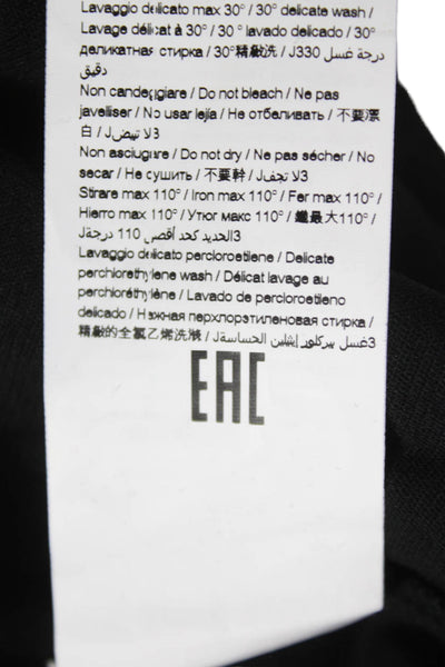 Meimeij Women Cardigan Black Viscose Long Sleeve Round Neck Fall Size 36