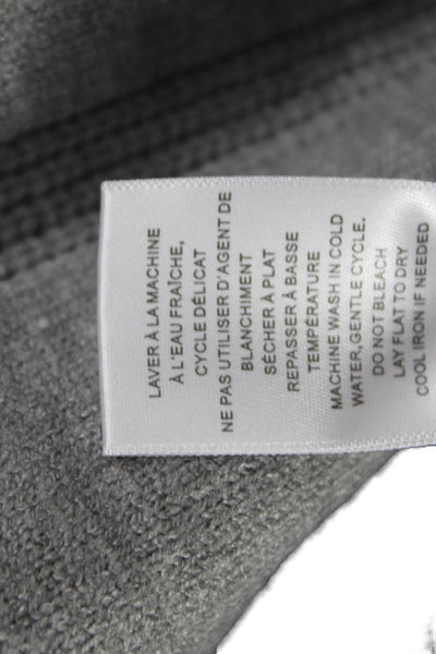 Renuar Women V-Neck Pullover Sweater Gray Viscose Long Sleeve Size XS