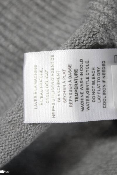 Renuar Women Gray V-Neck Long Sleeve Pullover 50% Viscose Size S