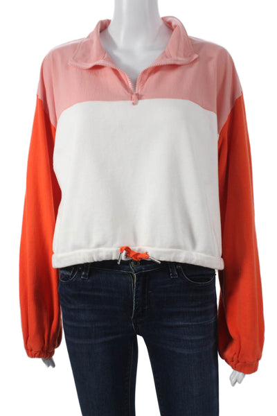 Juicy Couture Women Pullover Sweatshirt Multicolor Collared Size S