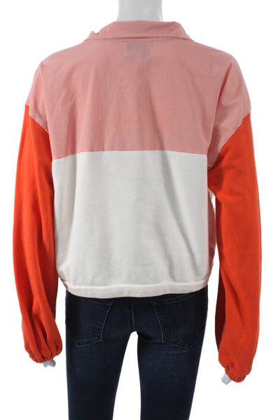 Juicy Couture Women Pullover Sweatshirt Multicolor Collared Size S